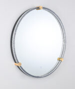 MIC-04 ΚΑΘΡΕΠΤΗΣ ΑΒ ΣΤΡΟΓΓΥΛΟΣ ΟΞΥΝΤΕ ΠΙΑΣΤΡΑΚΙΑ ΔΙΑΚΟΣΜΗΤΙΚΑ  LED ΦΩΤΙΣΜΟΣ TOUCH