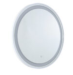 MIC-07 ΚΑΘΡΕΠΤΗΣ WH ΣΤΡΟΓΓΥΛΟΣ ΛΕΥΚΗ ΚΟΡΝΙΖΑ LED ΦΩΤΙΣΜΟ TOUCH