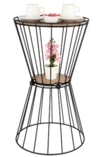 TBBT-16 ΒΚ ΤΡΑΠΕΖΑΚΙ ΒΟΗΘΗΤΙΚΟ ΜΕΤΑΛΛΙΚΟ ΜΑΥΡΟ ΜΕ ΚΑΠΑΚΙ ΞΥΛΙΝΟ ΚΑΡΥΔΙΑ